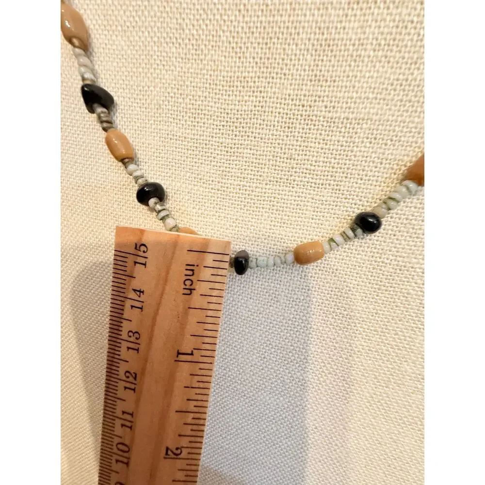 Vintage 50” Genuine Stone Beaded Endless Necklace